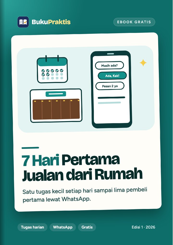 Sampul 7 Hari Pertama Jualan dari Rumah