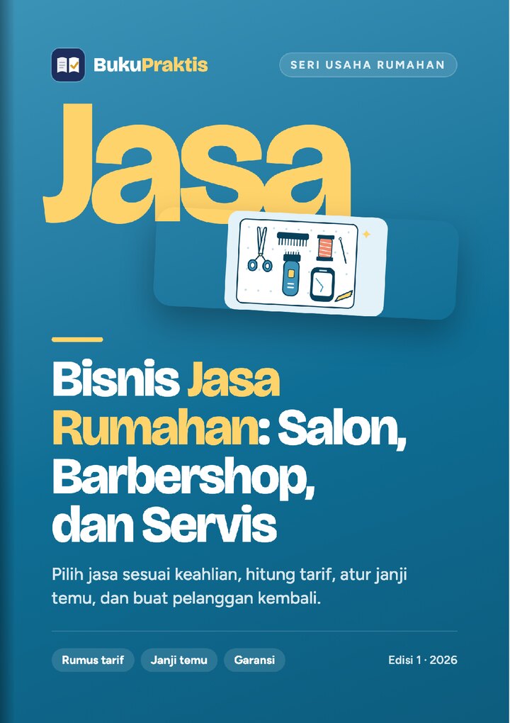 Sampul Bisnis Jasa Rumahan: Salon, Barbershop, dan Servis
