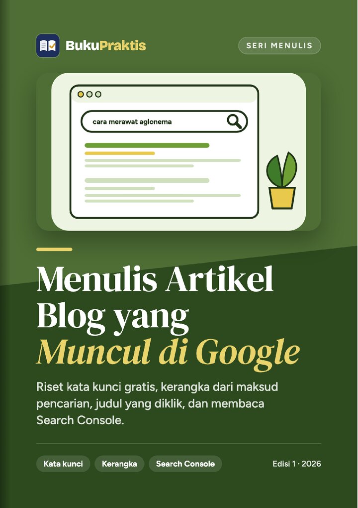 Sampul Menulis Artikel Blog yang Muncul di Google
