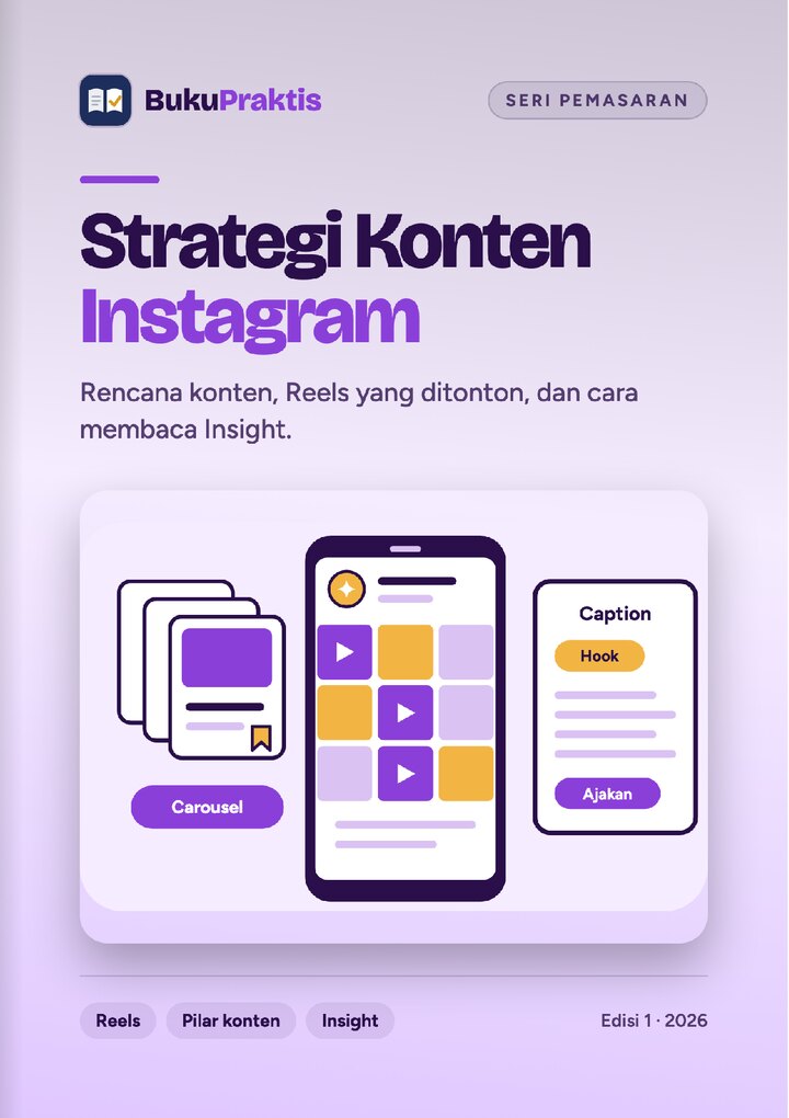 Sampul Strategi Konten Instagram
