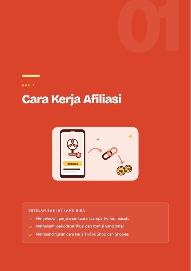 Contoh halaman Affiliate TikTok Shop & Shopee untuk Pemula