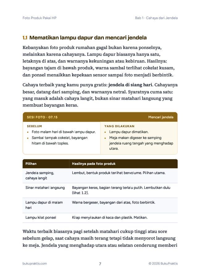 Contoh halaman Foto Produk Pakai HP yang Bikin Orang Berhenti Scroll