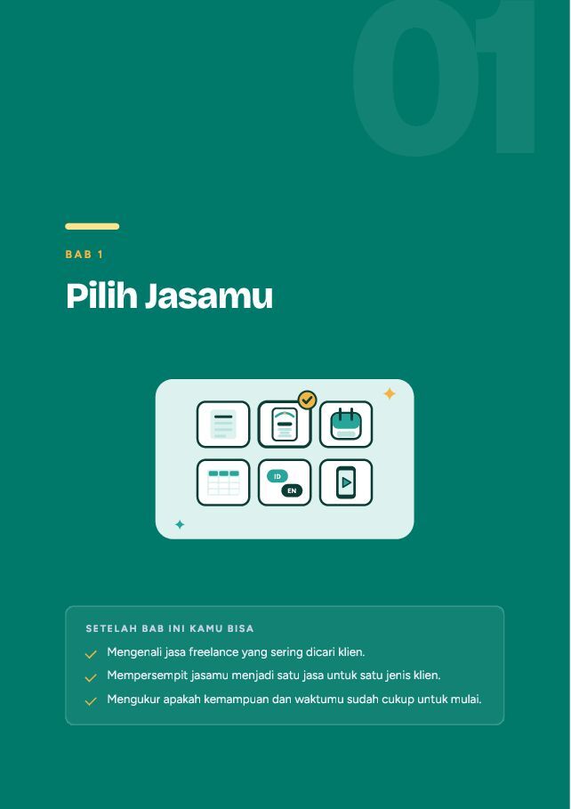 Contoh halaman Freelance dari Nol: Klien Pertama
