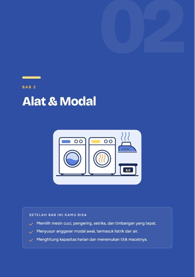 Contoh halaman Laundry Kiloan Rumahan