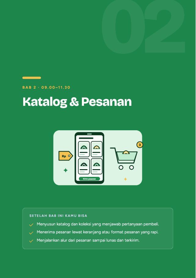 Contoh halaman WhatsApp Business untuk Jualan